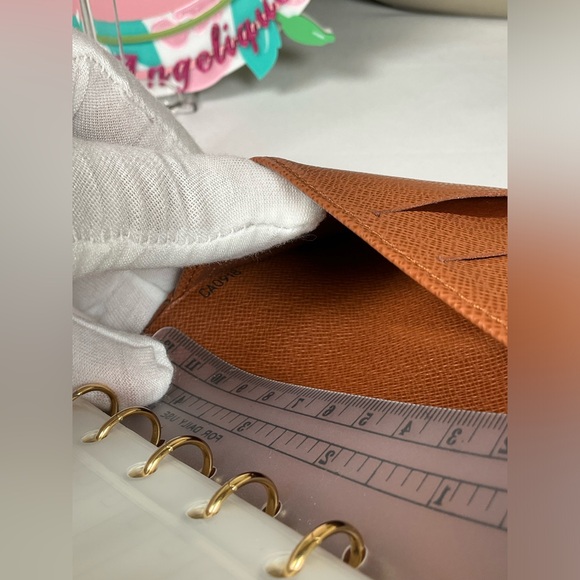 Vintage Louis Vuitton Monogram 6 Ring Agenda PM w/Unbranded Paper - Picture 6 of 10